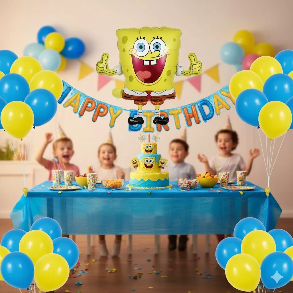 بادکنک فویلی باب اسفنجی