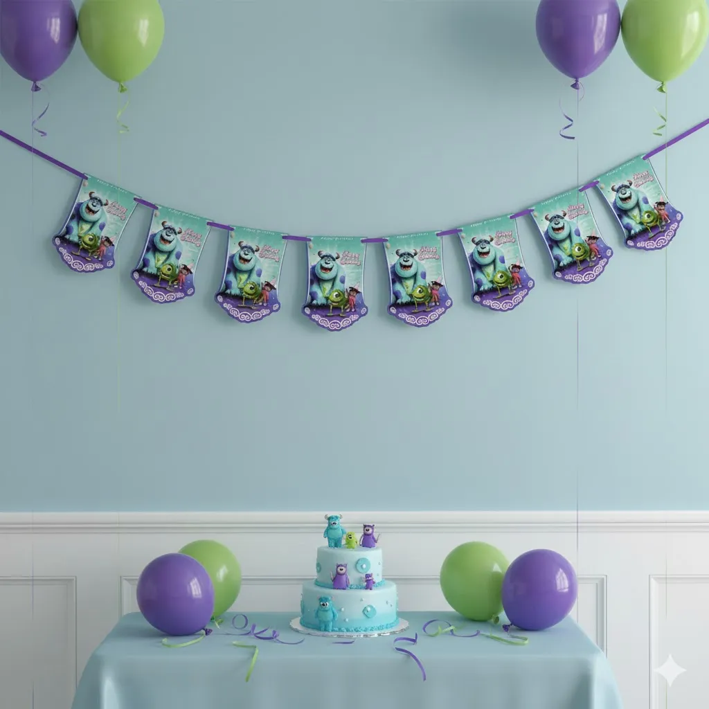 ریسه پرچم تم تولد