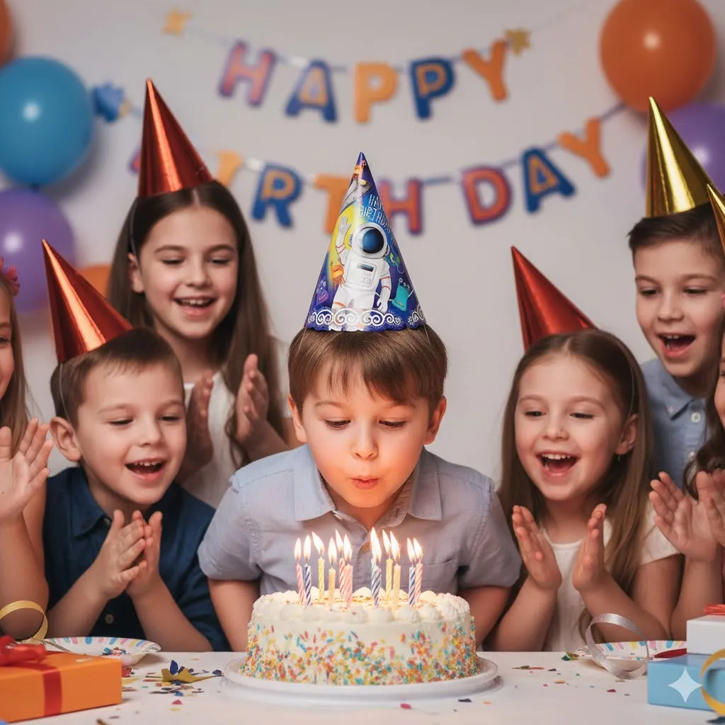 کلاه تم تولد فضانورد