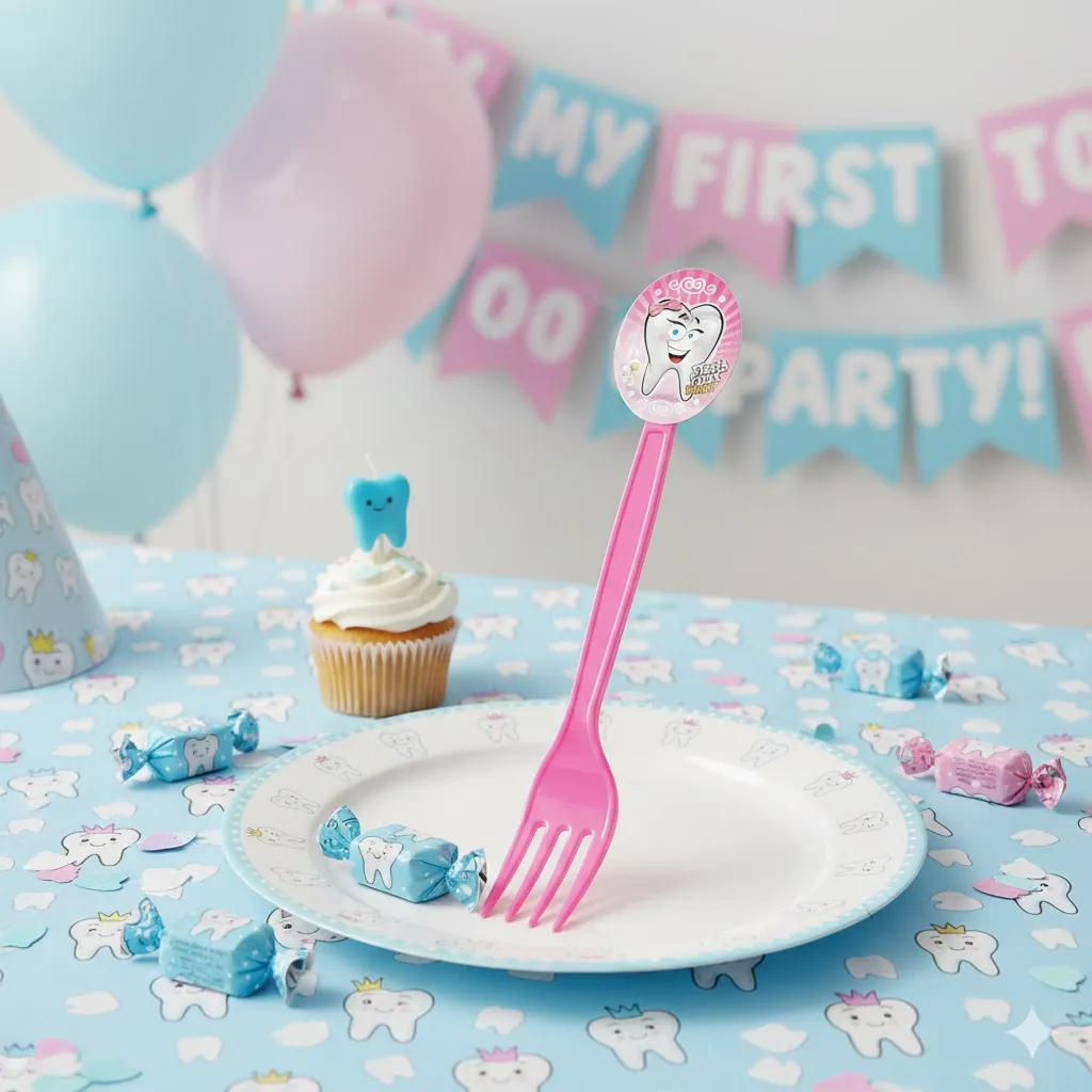 چنگال تم جشن دندونی دختر