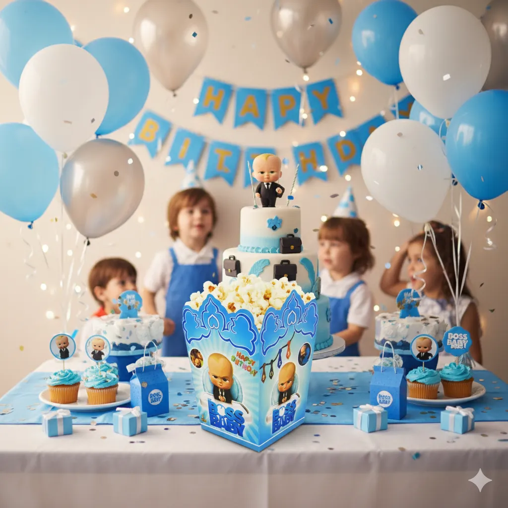 پاپکورن تم تولد بچه رییس