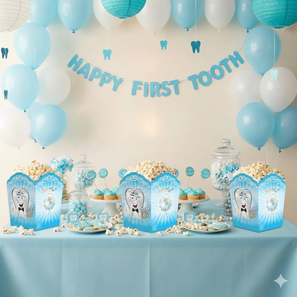 پاپکورن تم جشن دندونی پسر
