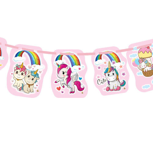 ریسه تم تولد یونیکورن (اسب تک شاخ)