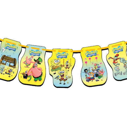 ریسه تم تولد باب اسفنجی