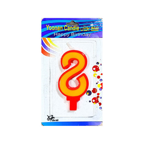 شمع عدد هشت دورنگ یونانی