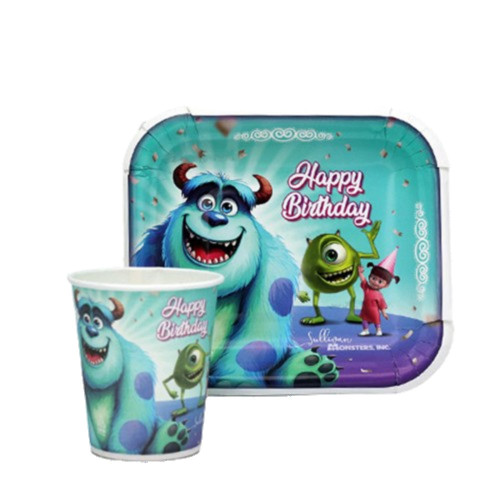 بشقاب و لیوان تم تولد سالیوان