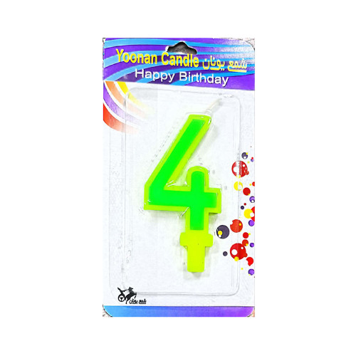 شمع عدد چهار دورنگ یونانی